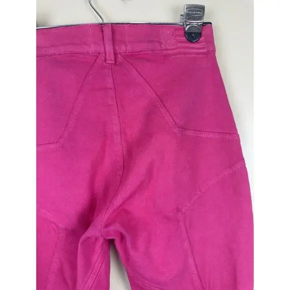 Revice Venus Flares Star Butt High Rise Jeans Pink Fuchsia Size 26 Retro Y2K - Picture 6 of 15